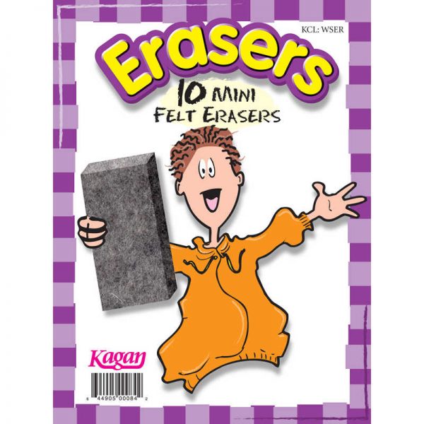 Kagan Erasers, Mini, 10pk