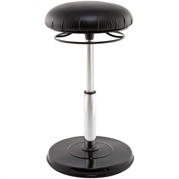 Kore Design® Office PLUS Everyday Adjustable Chair 18.5-26.75" Black Leather-Like