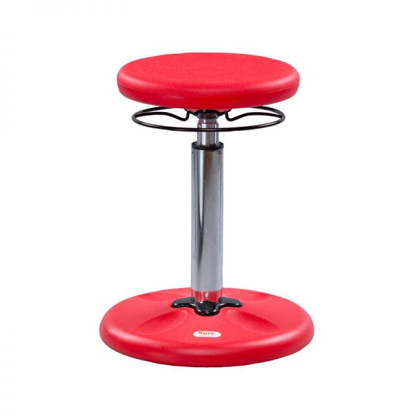 Kore Design® Kids Adjustable Tall Wobble Chair 16.5-24" Red