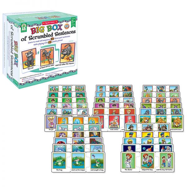 Carson Dellosa Education Big Box of Scrambled Sentences Puzzle Grade K-2