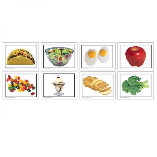 Carson Dellosa Education Nouns: Food Learning Cards, Grade PK-1