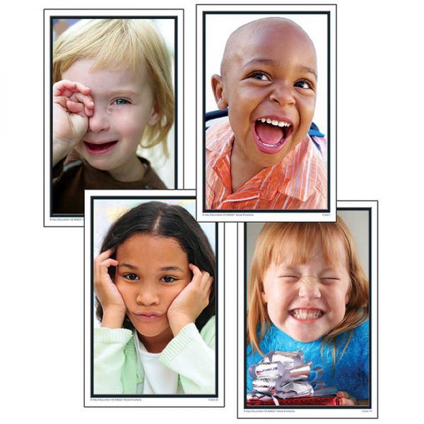 Key Education Publishing More Emotions Photographic Learning Cards, Grade PK-1