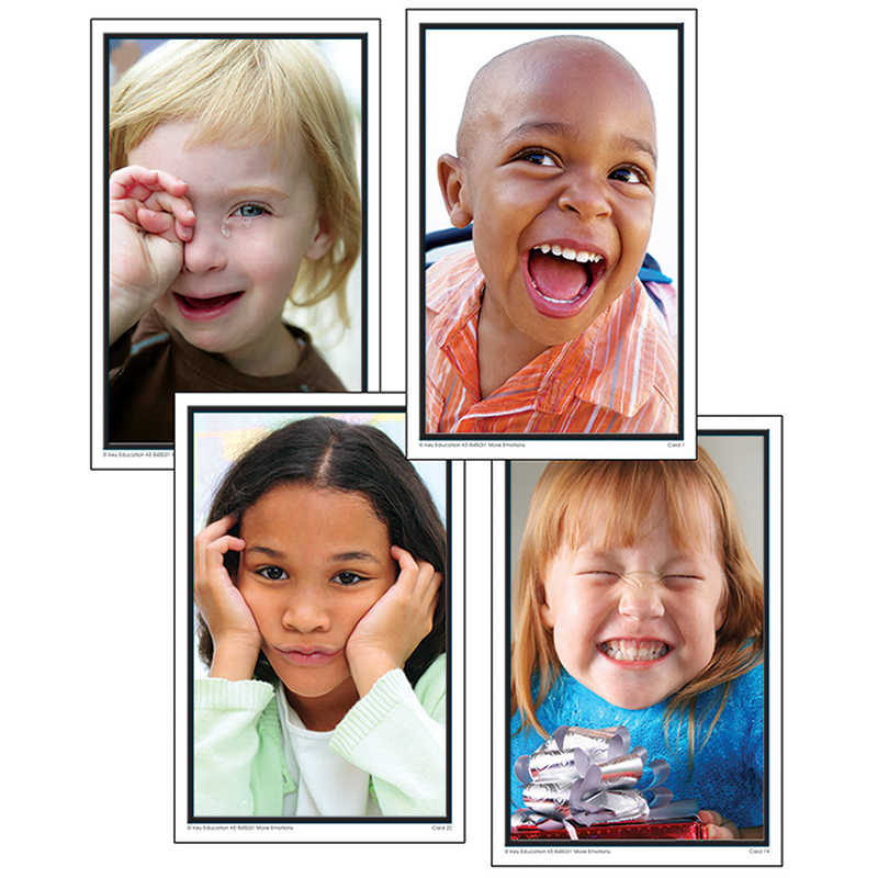 TeachersParadise - Key Education Publishing More Emotions Photographic  Learning Cards, Grade PK-1 - KE-845031