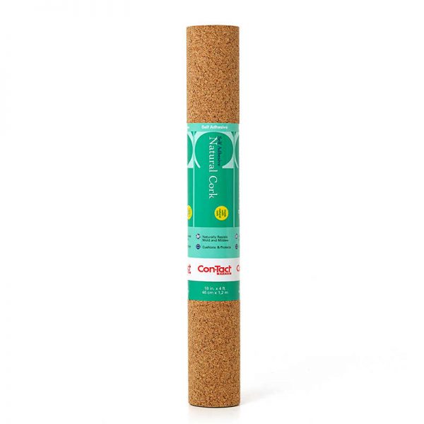 Con-Tact® Adhesive Roll, Cork, 18" x 4'
