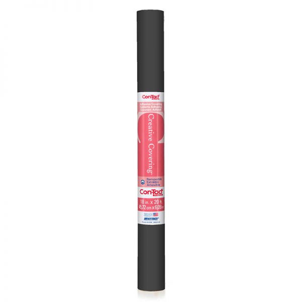 Con-Tact® Adhesive Roll, Black, 18" x 20'