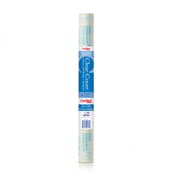 Con-Tact® Self-Adhesive Clear Covering, 18" x 20 ft