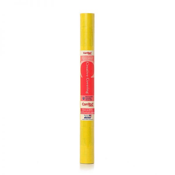 Con-Tact® Adhesive Roll, Yellow, 18" x 20'