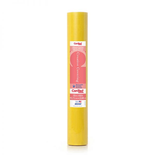 Con-Tact® Adhesive Roll, Yellow, 18" x 60'