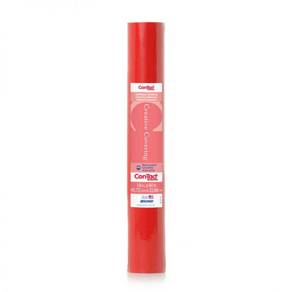 Con-Tact® Adhesive Roll, Red, 18" x 60'