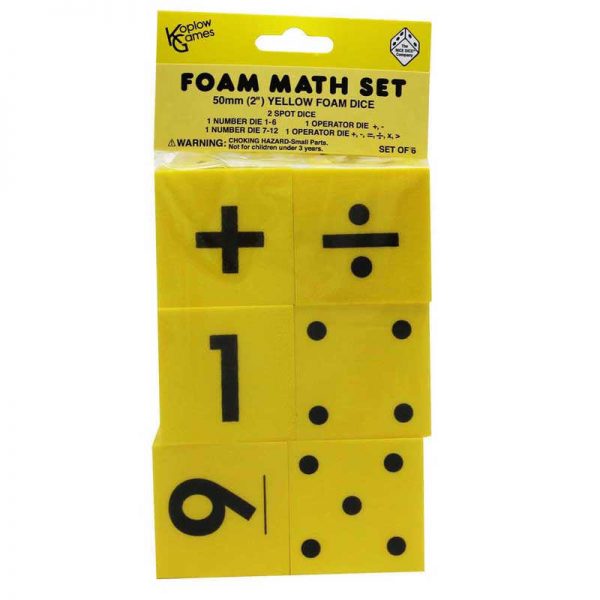 Koplow Games Foam Dice, Set of 6
