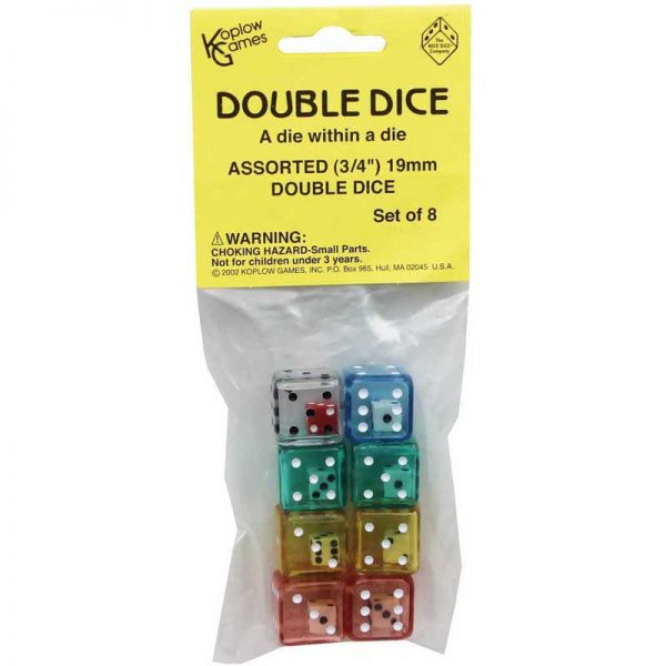 Koplow Games Double Dice Set, 8/pkg
