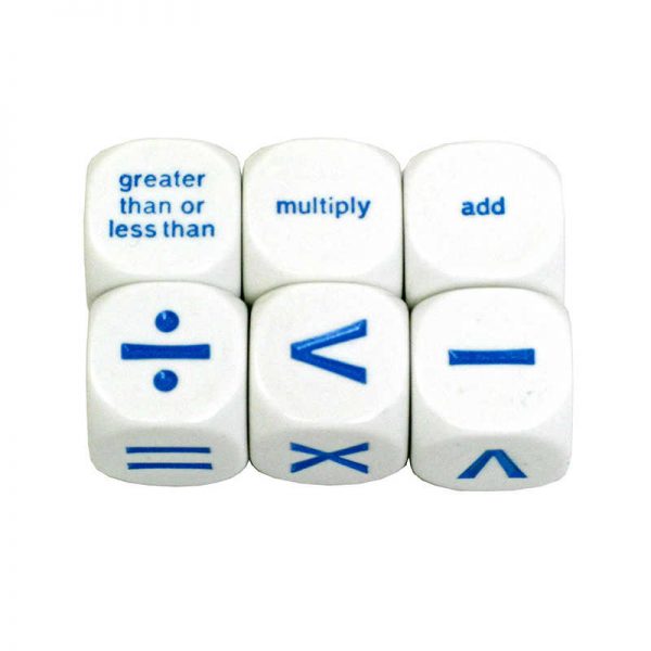 Koplow Games Math Operation Dice Set, 6/pkg