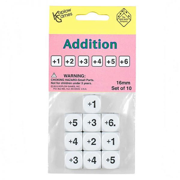 Koplow Games Addition Dice, Set of 10