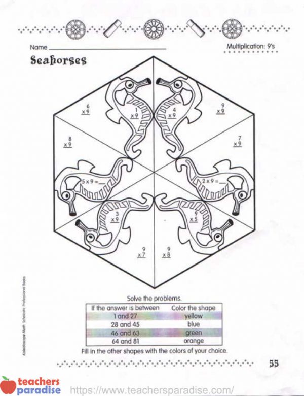 Kaleidoscope Math by Scholastic SC-908676 - TeachersParadise