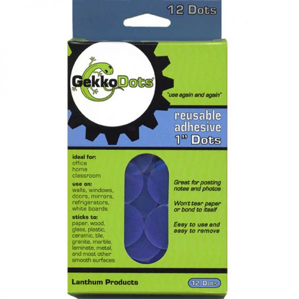 GekkoDots® GekkoDots® Reusable Adhesive, 12/pkg