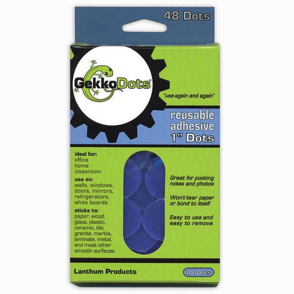 GekkoDots® GekkoDots Reusable Adhesive Dots, Pack of 48