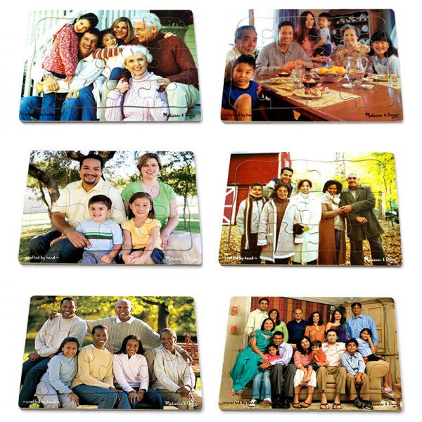 Melissa & Doug Multi-Cultural Family Puzzle Set of 6