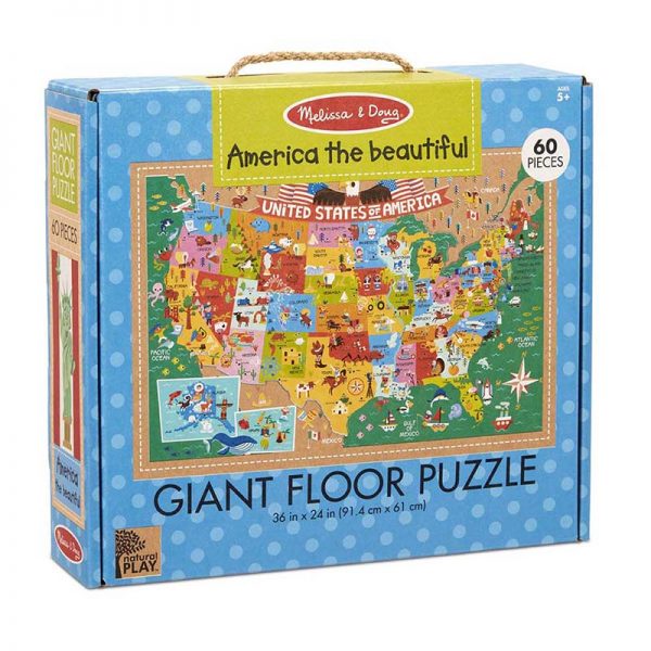 Melissa & Doug Natural Play Floor Puzzle: America the Beautiful
