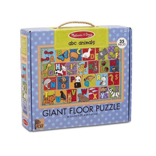 Melissa & Doug Natural Play Floor Puzzle: ABC Animals