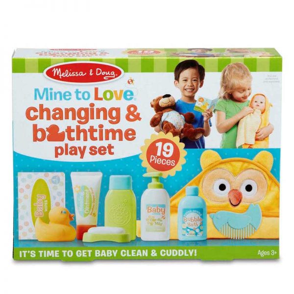 Melissa & Doug Mine To Love Changing & Bathtime Play Set