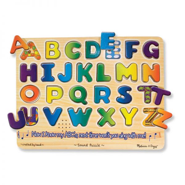 Melissa & Doug Alphabet Sound Puzzle, 13.25" x 10", 26 Pieces