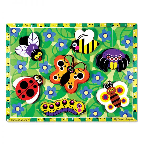 Melissa & Doug Insects Chunky Puzzle, 9" x 12", 7 Pieces