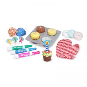 Melissa & Doug Bake & Decorate Cupcake Set