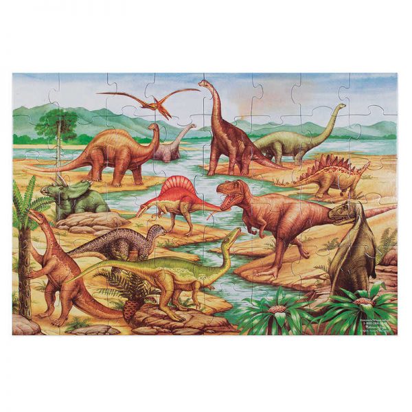 Melissa & Doug Dinosaurs Floor Puzzle, 24" x 36", 48 Pieces