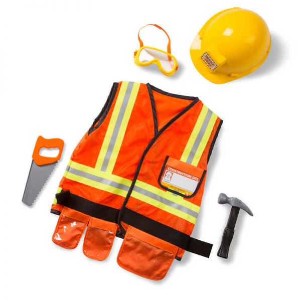 Melissa & Doug Construction Worker Role Play Costume Set
