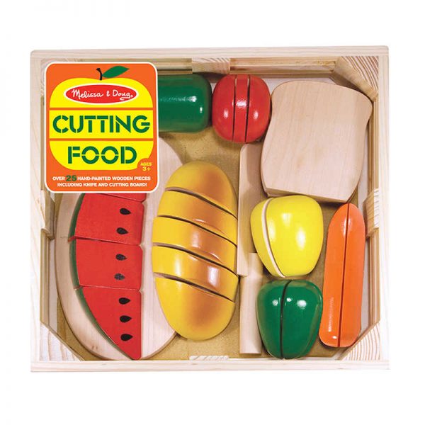 Melissa & Doug Cutting Wooden Play Food, 27 Pieces