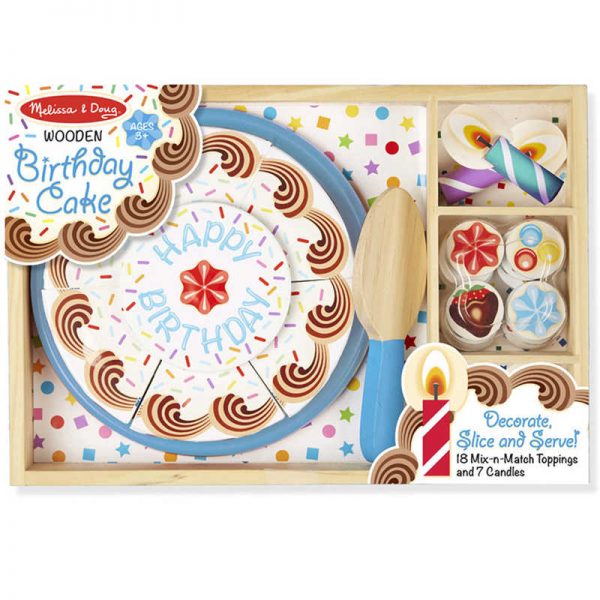 Melissa & Doug Birthday Party Wooden Play Food, 34 Pieces