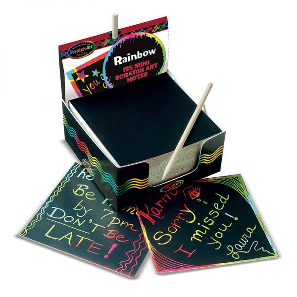 Melissa & Doug Scratch Art® Box of Rainbow Mini Notes