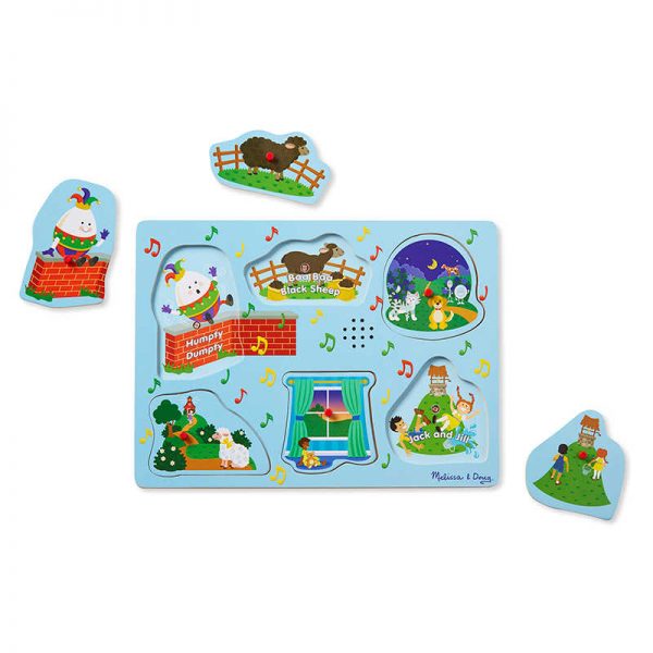 Melissa & Doug Sing-Along Nursery Rhymes Sound Puzzle