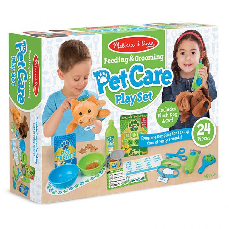 Melissa & Doug Feeding & Grooming Pet Care Play Set