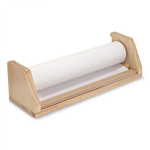 Melissa & Doug Wooden Tabletop Paper Roll Dispenser