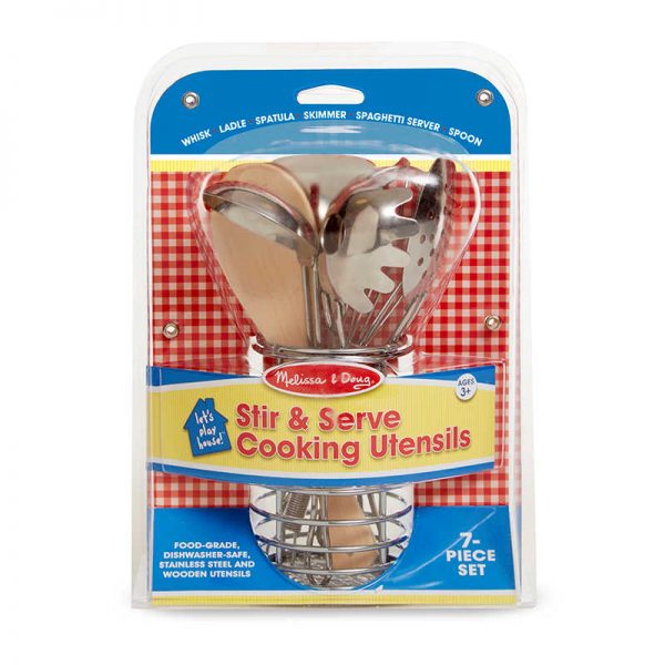 Melissa & Doug Let's Play House! Stir & Serve Cooking Utensils