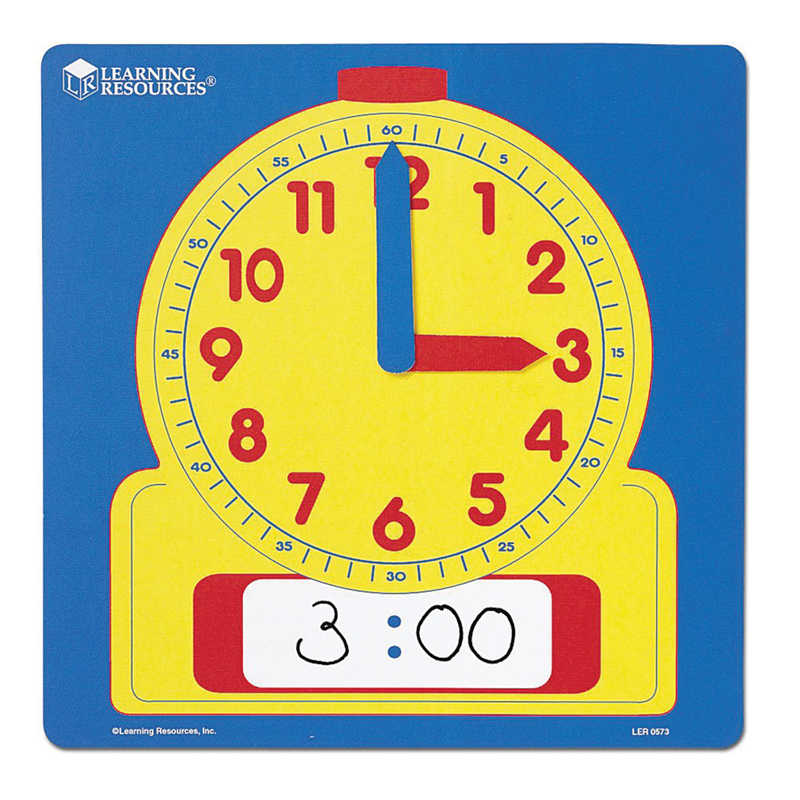 Teachersparadise Learning Resources Write And Wipe Demonstration Clock