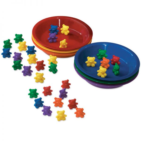 Learning Resources Baby Bear™ Sorting Set, 102 Bears, 6 Bowls