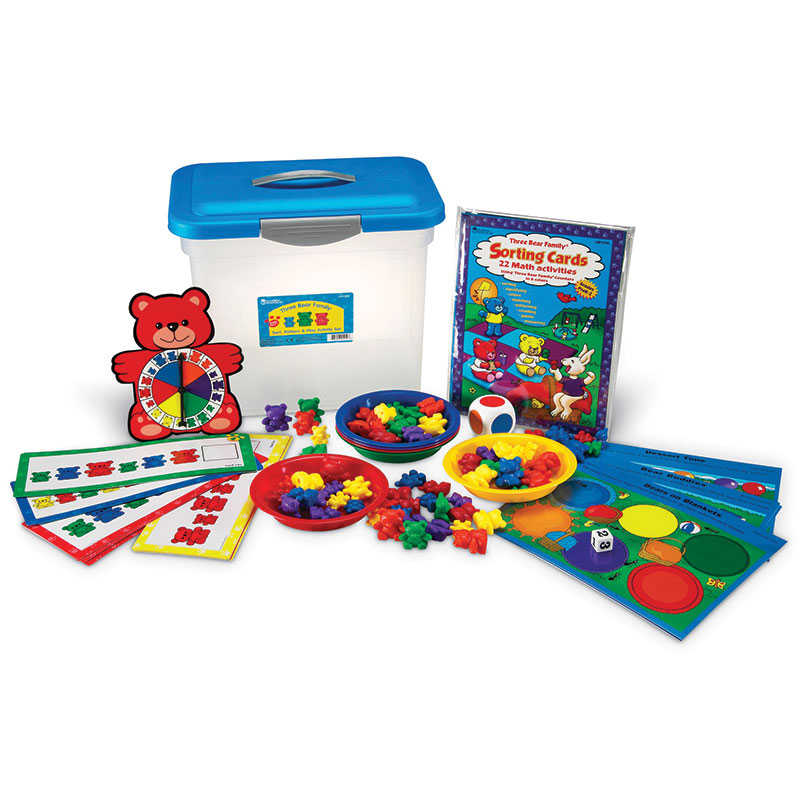 Learning Resources Set Di Orsetti Three Bear Family | 80 Figurine In 4 Colori E 3 Dimensioni | Per Imparare A Contare E Classificare