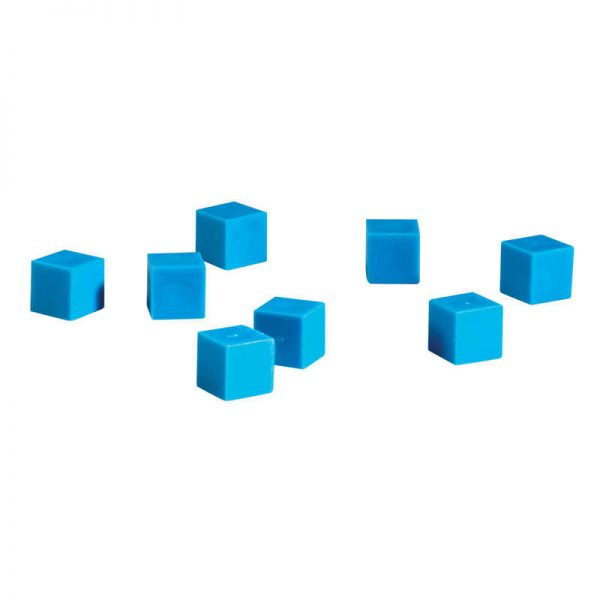 Learning Resources Blue Plastic Base Ten Unit Set, 100/pkg