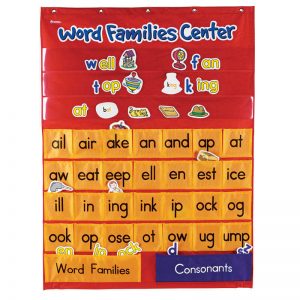 Learning Resources Word Families & Rhyming Center Pocket Chart