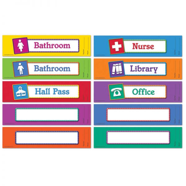 Learning Resources Magnetic Hall Passes, 10/pkg