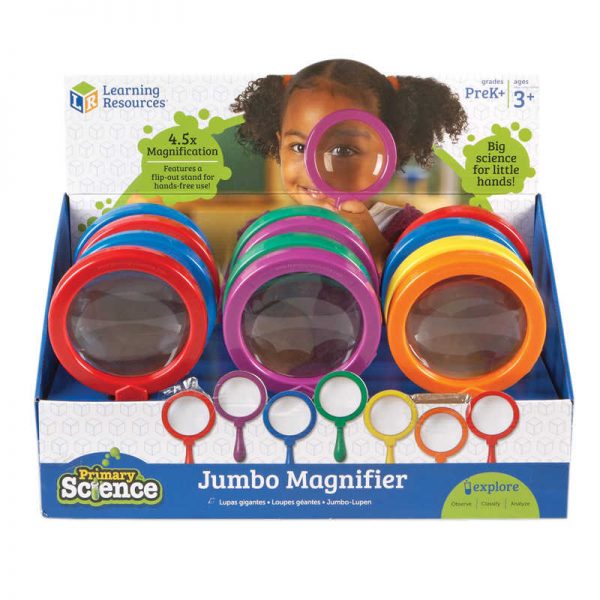 Learning Resources Jumbo Magnifiers, Pack of 12