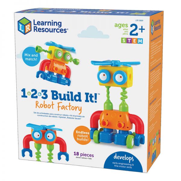 Learning Resources 1-2-3 Build It!™ Robot Factory