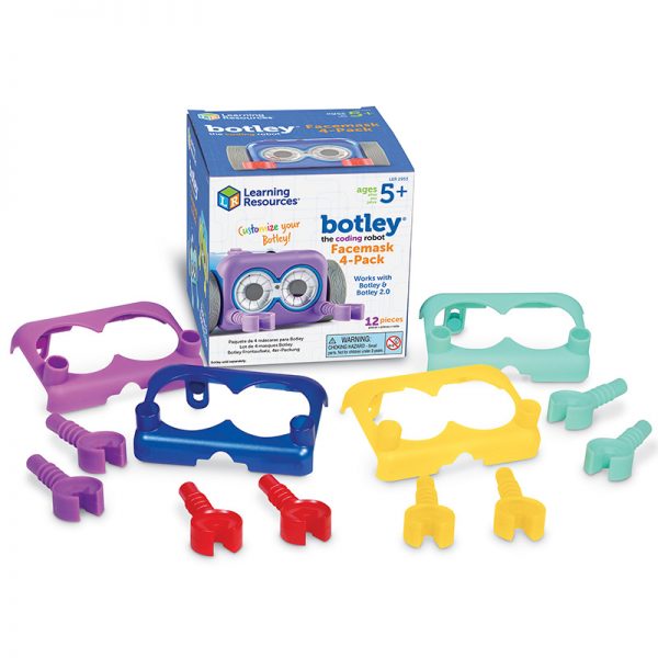 Learning Resources Botley® The Coding Robot Facemask 4-Pack