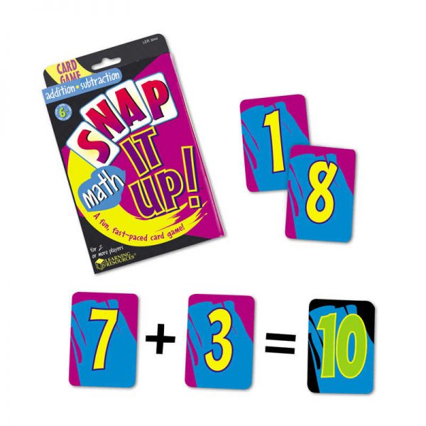 Learning Resources Snap it Up! Card Games, Addition/Subtraction