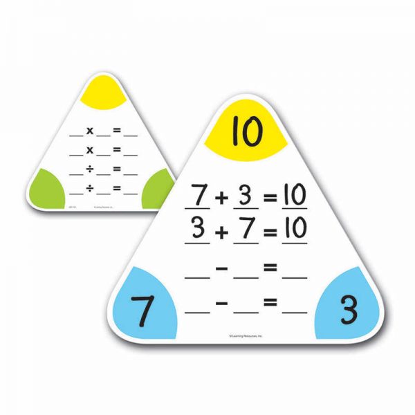 Learning Resources Write & Wipe Fact Family Boards, 5/pkg