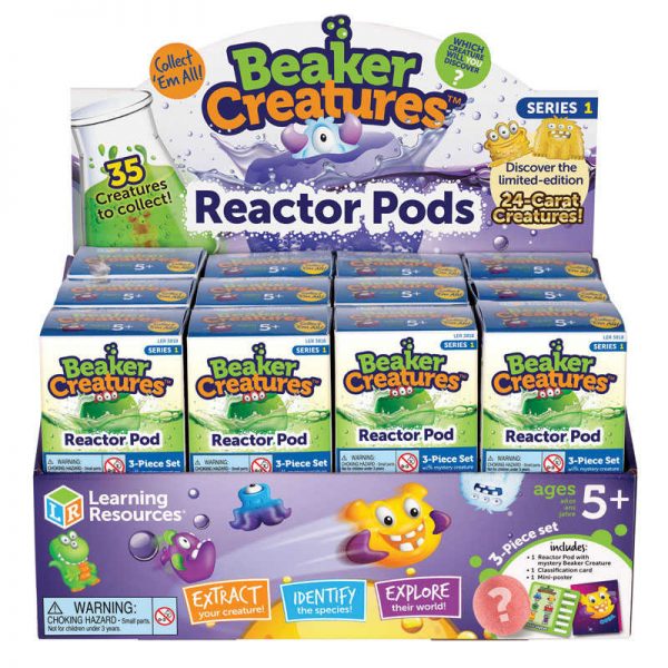Learning Resources Beaker Creatures™ Reactor Pod, Pack of 24