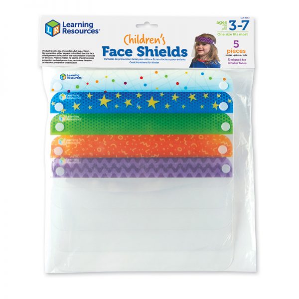 Learning Resources Children's Face Shields, Pack of 5