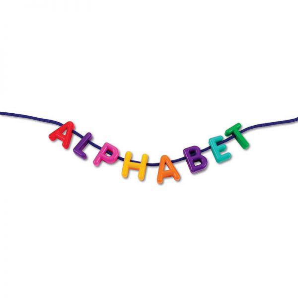 Learning Resources Plastic Lacing Uppercase Alphabet, 260 Letters, 15 Laces